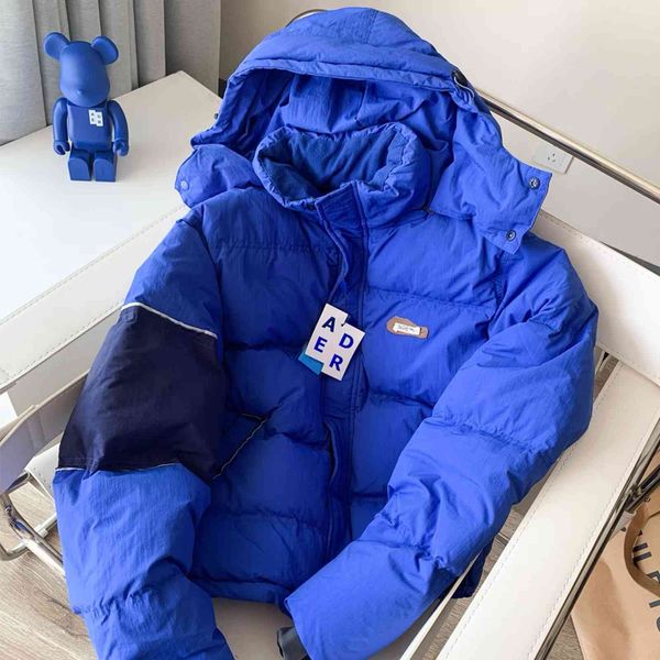 

men's vests ader error korean autumn/winter white duck down jacket 1:1 zipper hooded loose vzxx, Black;white