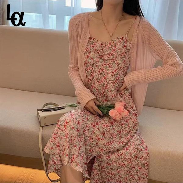 

casual dresses luck a elegant sweet strap dress women square collar evening party floral beach office lady korean summer sleeveless, Black;gray