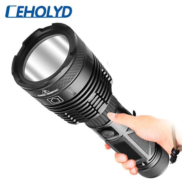 

xhp90.2 4-core led usb rechargeable powerbank 18650 26650 battery torch zoomable lantern for camping flashlights tor torches