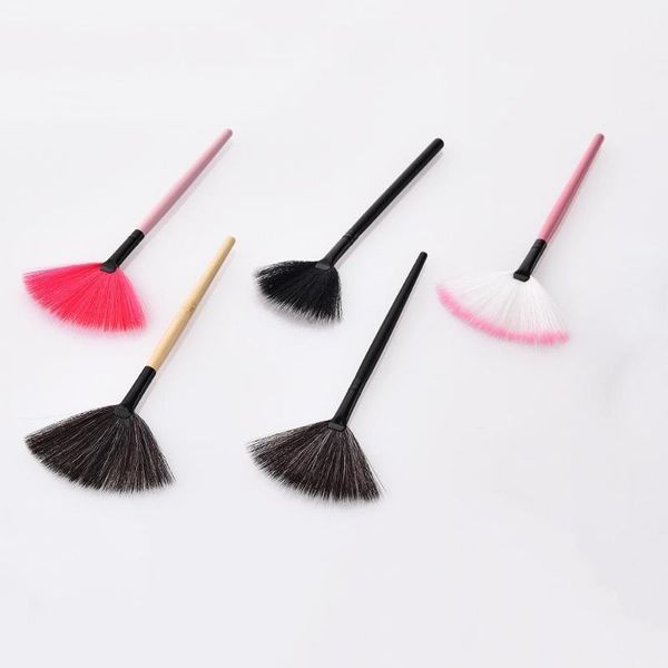 

professional cosmetic tools accessories fan shape makeup brush highlighter face powder make up tools1