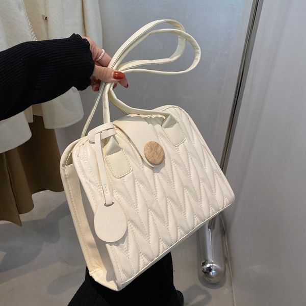 

evening bags women black white 2021 concise shoulder bag with tow straps luxury designer handle