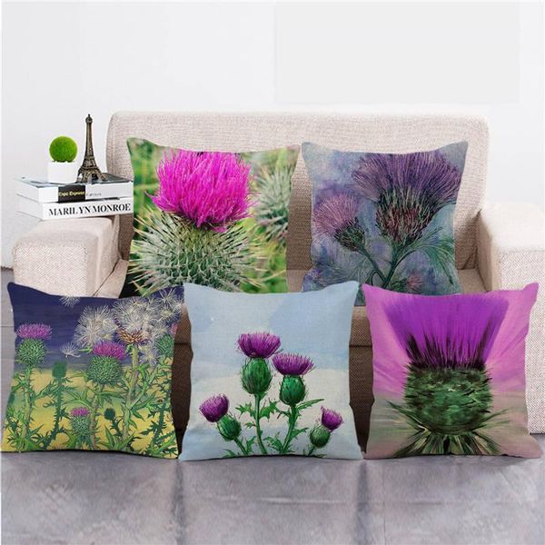 

cushion/decorative pillow covers for home decorative purple flower print cushion cover farmhouse el sofa bedding throw pillowcase 45x45 cm