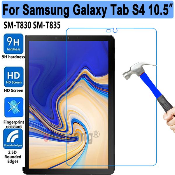 Neues gehärtetes Glas für Samsung Galaxy Tab S4 10.5 SM-T830 T830 T835 Tablet-Displayschutz 9H gehärteter Schutzfilmschutz