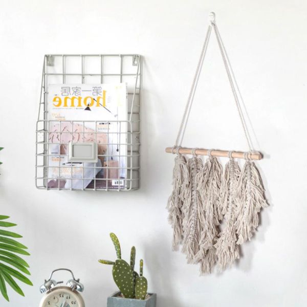 

tapestries bohemian style handmade cotton tassel wall hanging tapestry family living room bedroom background decoration crafts