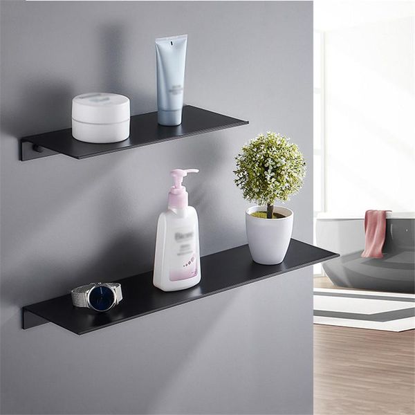

bathroom shelves shower shelf accessories space aluminum black/white kitchen wall storage rack organizer