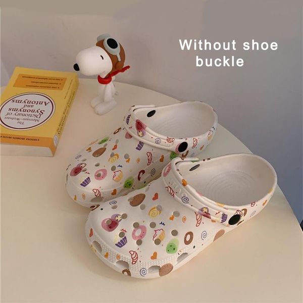 

women non slip hole garden shoes sandals casual white beach slide slippers sandalias fashion comfortable loafers, Black