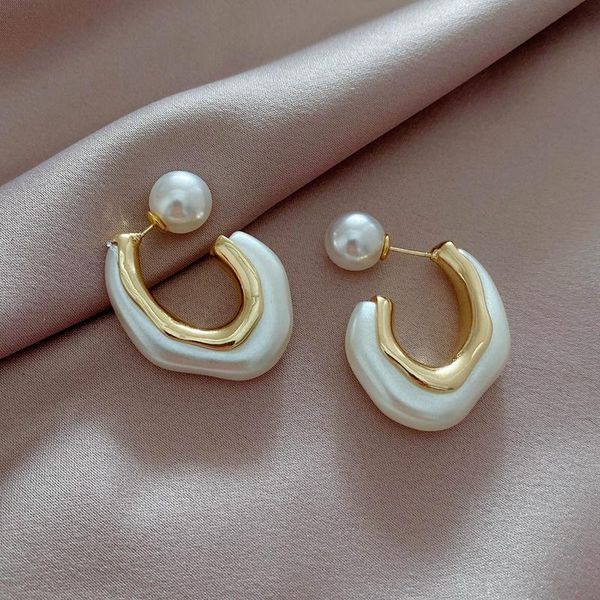 

stud earrings for women 2021 fashion jewelry earings trendy charming grace exquisite temperament, Golden;silver