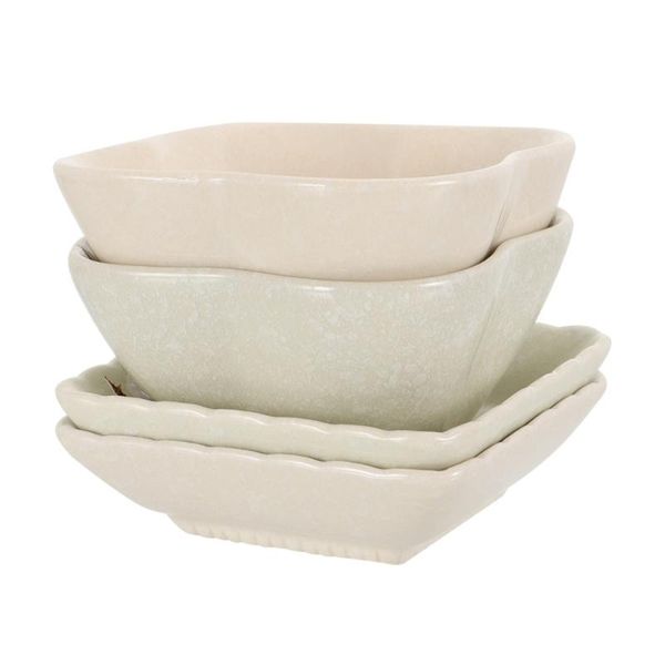 

4pcs ceramics seasoning saucers delicate dishes condiment & plates