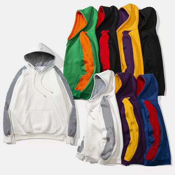 

men's hoodie kirin arm letter tooling designer casual european & american fashion trend autumn and winter loose warm clothes fleece wom, Black