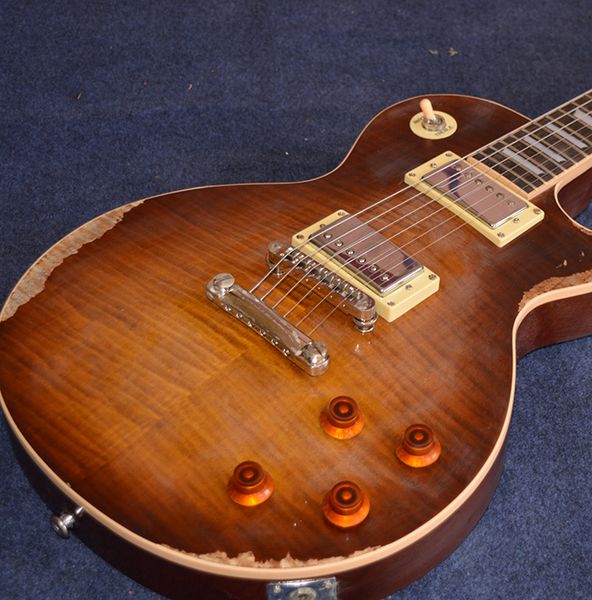 

limited quantityheavy aged flame maple electric guitar