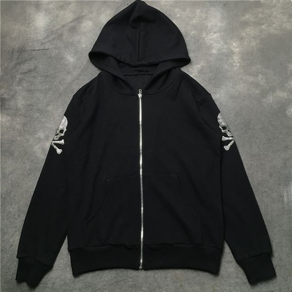 

men's hoodies & sweatshirts mastermind - men's diamond skull hoodie, sportswear, headscarf, cotton and veet, thick polar lining, h, Black