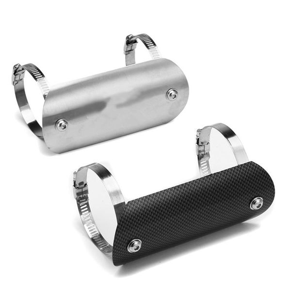 

motorcycle exhaust system escape pipe moto muffler stainless steel heat shield protector anti-scalding cover pipes 40-63mm
