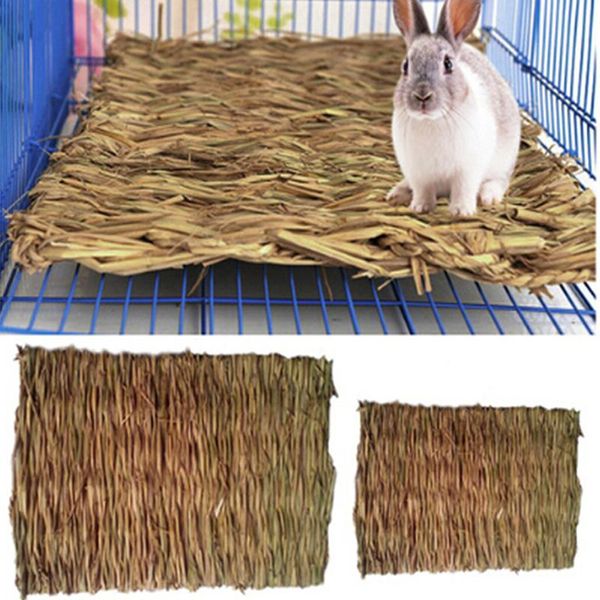 

grass chew mat small animal hamster guinea pig cage bed house pad supplies