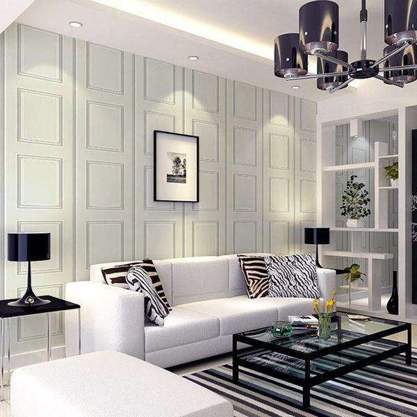 

wallpapers striped 3-d plaster european wallpaper wooden modern concise white dining room background wall