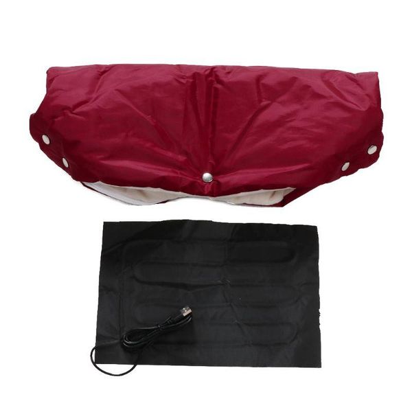 

stroller parts & accessories 2021 winter warm hand warmer usb electric heater plush gloves pushchair muff waterproof