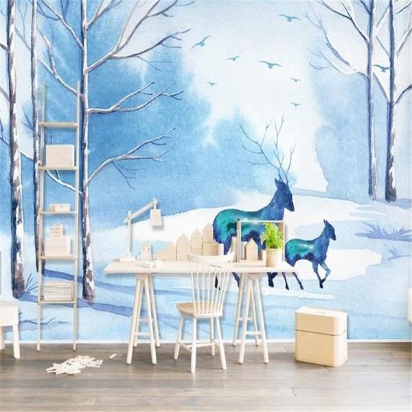 

wallpapers custom po forest 3d wall murals scenery animals tree bedroom papers for living room background landscape