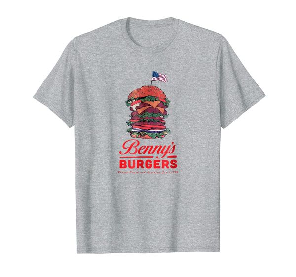 

netflix stranger things bennys burgers t-shirt, White;black