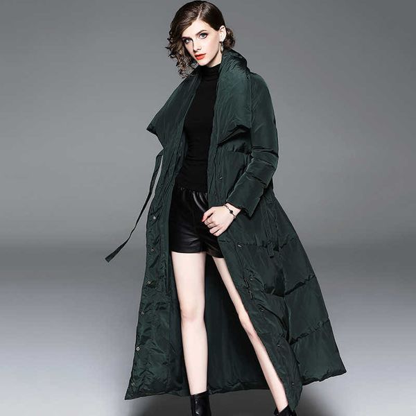 

thickened down et autumn and winter women's long white