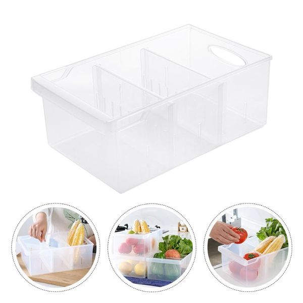 

storage bottles & jars 1pc plastic fruit box durable egg container practical crisper organizer refrigerator food case for office resturant k