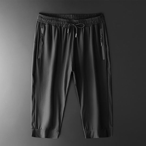 

running shorts men quick dry workout bodybuilding gym 3/4 pants sports jogging 2021 pocket tennis training, Black;blue