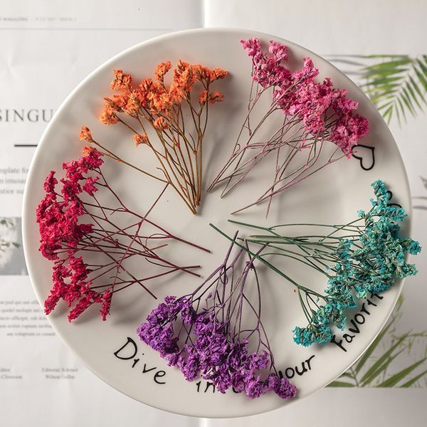 

crystal grass hand diy embossing flower material bag with branches and leaves glue dropping time dry festival gift design