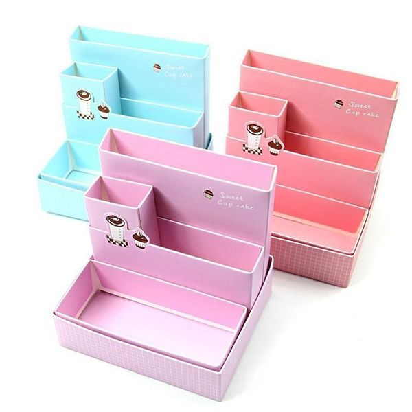 

storage bottles & jars 2021 diy paper board makeup cosmetic box container desk decor stationery case organizer bottle