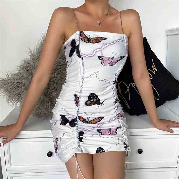 

paris girl strap sheath dress tight bag hip female summer bodycon backless ladies party mini 210524, Black;gray