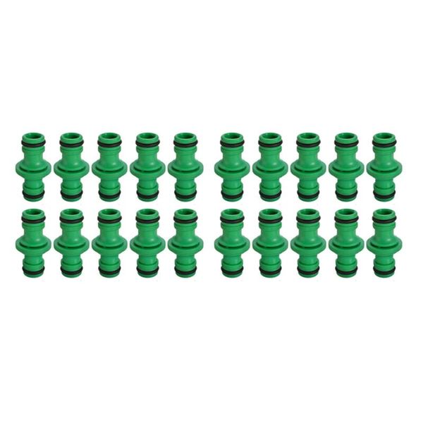 

pcs/set drip tape hose connectors greenhouse irrigation thread double locks gardening system pipe fittings watering equipments
