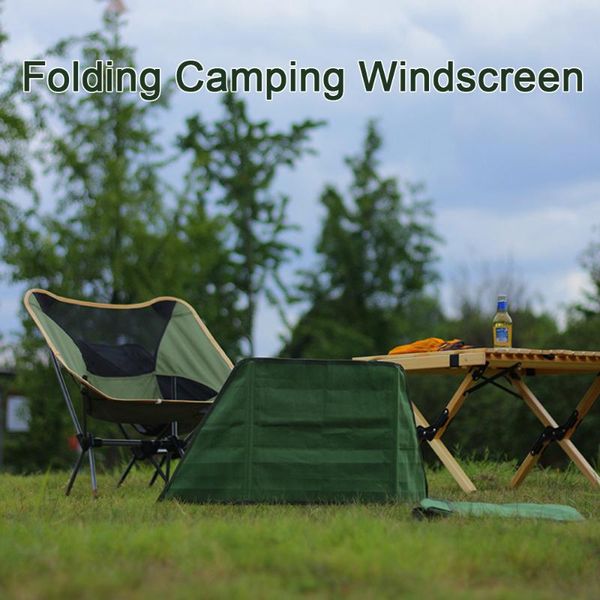 

tents and shelters folding camping windscreen windshield outdoor picnic windproof curtain screen stove windbreak with carrying bag