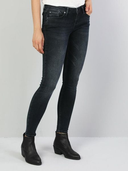 

dark blue woman pants cl1047039 women's & capris, Black;white