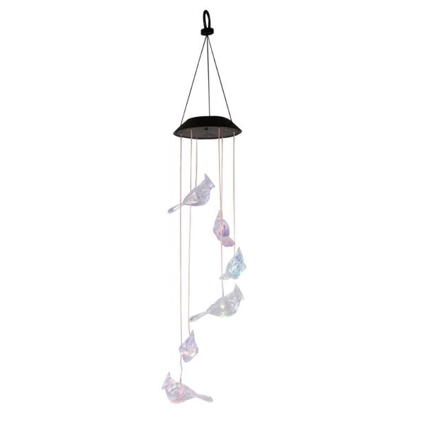 

solar lamps 1pc wind chime powered led light string yard decoration