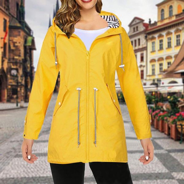 

women's hooded jackets 2021 spring autumn solid color causal windbreaker basic coats zipper lightweight famale, Black;brown