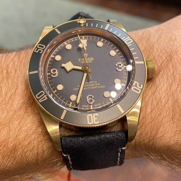 

2003 watch famous brandtudorwatches leather band automatic self wind men with gift box 3#, Slivery;brown