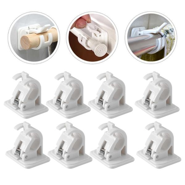 

shower curtains 10pcs curtain support bracket rod supporting clips for home