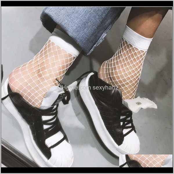 Strumpfwaren Frauen Mädchen sehen durch beiläufige Fischnetz Ankle Hohe Damen Mesh Spitze Fisch Net kurze Socken 1xrnj g1w8y