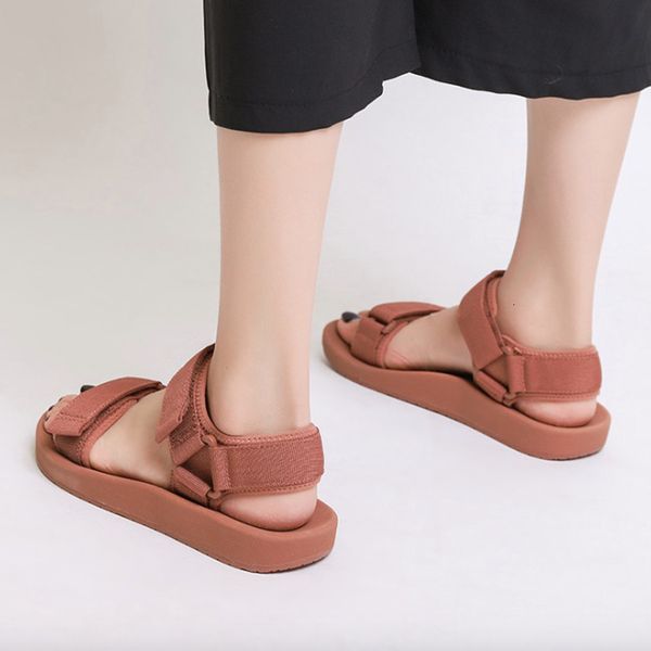 

sandals women fashion stretch fabric summer shoes flats platform beach breathable lightweight casual fx18, Black