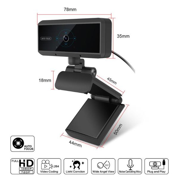 

webcams auto focus hd webcam 1080p pc web usb camera 5 megapixel cam video conference with microphone for lapcomputer