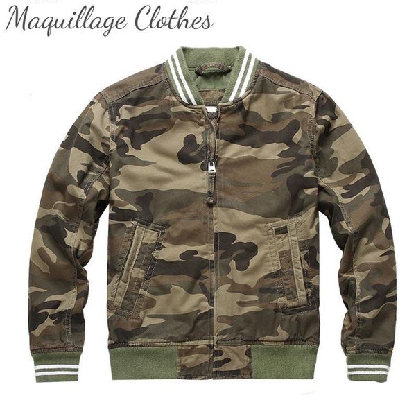 

men's jackets men camouflage military bomber baseball army outwear coats for male size s-2xl cotton ja6r, Black;brown