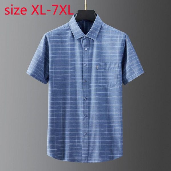 

men's casual shirts arrival fashion suepr large summer men plaid printed short sleeve plus size xl 2xl 3xl 4xl 5xl 6xl 7xl, White;black