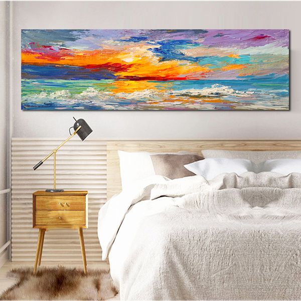 

colorful abstract landscape posters and prints canvas paintings wall pictures for living room modern home decoration