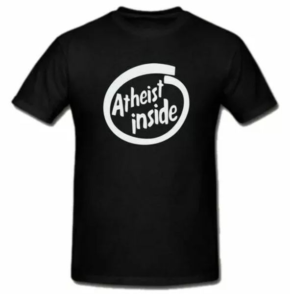 

atheist inside shirt anti religion t-shirt tee, White;black