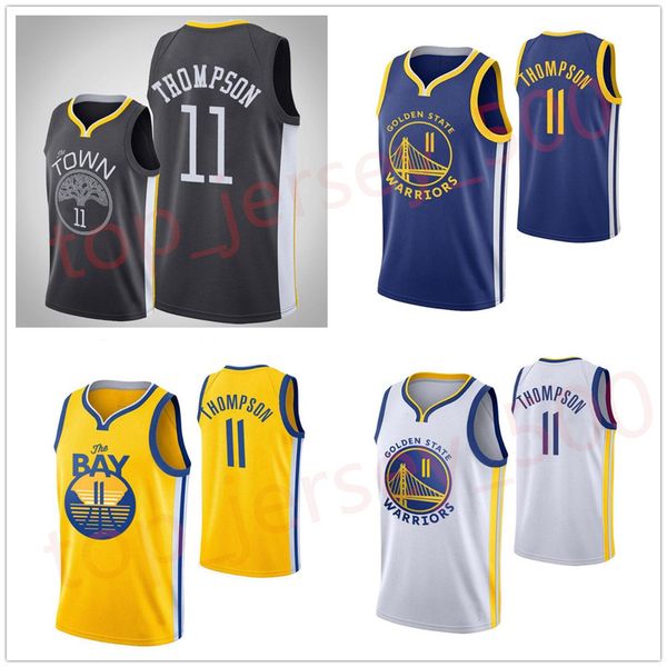 

2021-2022 stitched basketball jerseys 11 klay thompson, Black;red