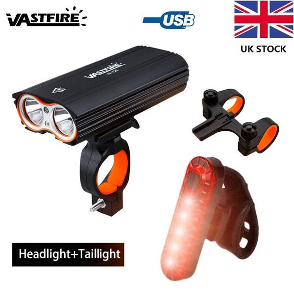 

modes usb rechargeable bike light super bright bicycle 1200 lumens metal material waterproof +rear lights