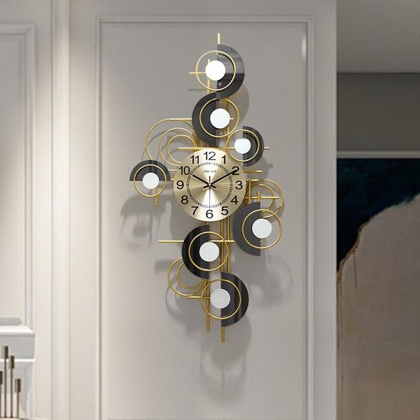 

wall clocks light luxury clock living room home fashion simple restaurant creative mute atmospheric watch