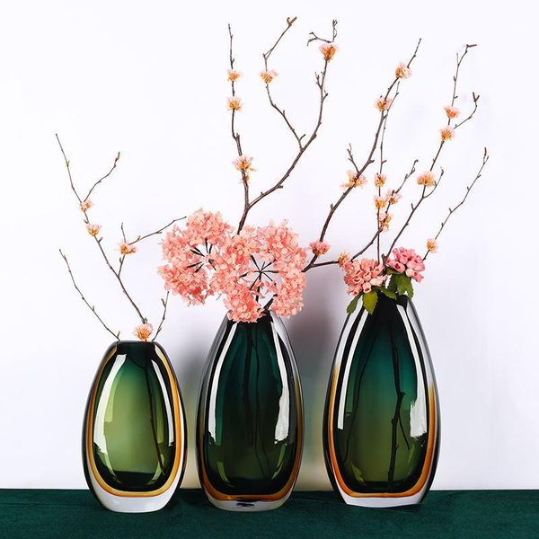 

vases european style simple modern vase ornaments living room creative arts and crafts flower home accessories glass