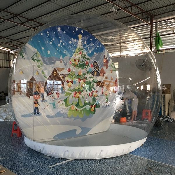 Xyinflatable aktiviteleri insan boyutu Noel şişirilebilir kar küre kubbe reklam ekranı için