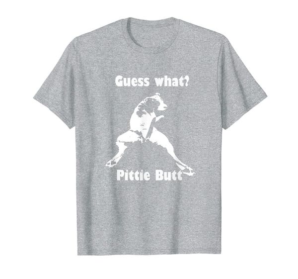 

guess what t shirt pittie pitbull staffy american bully, White;black
