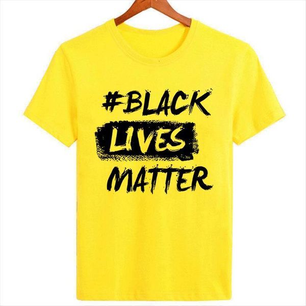 

black lives matter i womens cant breathe letter print women short sleeve yellow summer tee casual camiseta mujer, White