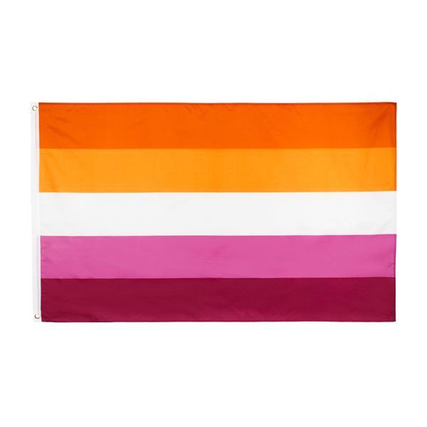 

90x150cm 3x5ft lgbt les sunset lesbian pride flag wholesale direct factory