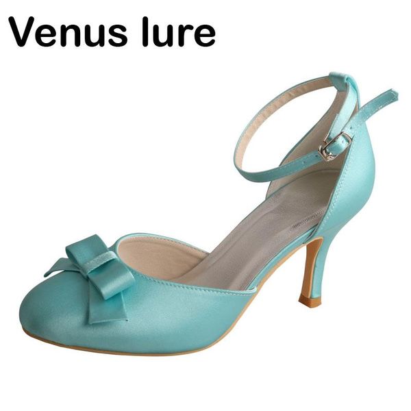 

closed toe satin mint green shoes women heels ankle strap prom court wedding sandals, Black
